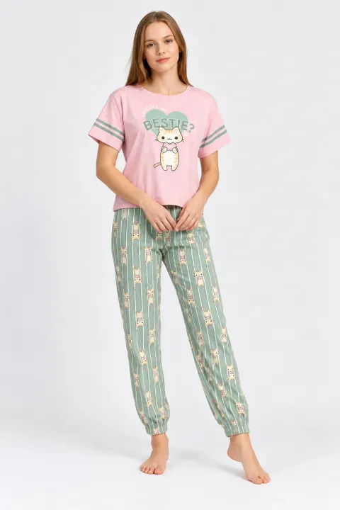 Pijama pentru Dama Big Dreams-Set de Primavara, roz