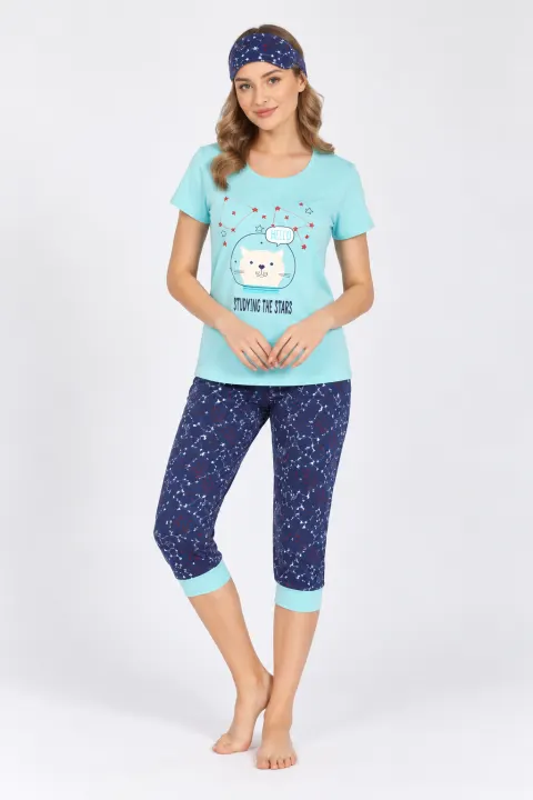 Pijama  dama,  imprimeu Stars - Set de Primăvară