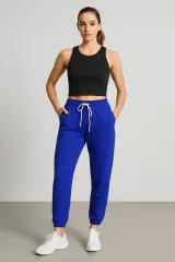 Pantaloni de trening damă albaștri simpli