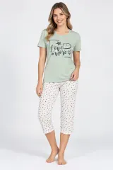 Pijama damă bumbac – imprimeu LOVE
