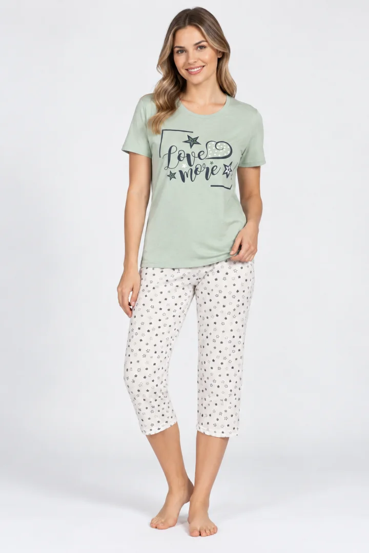 Pijama damă bumbac – imprimeu LOVE