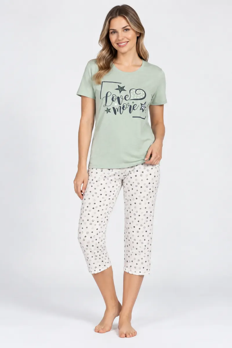Pijama damă bumbac – imprimeu LOVE