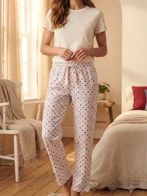 Pantaloni de pijama de dama imimioare mici