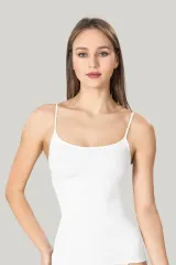 Maiou dama modelator in talie, culoare alb