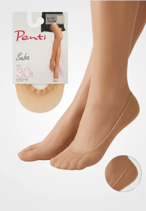 Tălpici Penti Nylon Suba 30 DEN, subțiri și fini, light nude