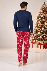 Pijama Bărbați de Crăciun, Bluză cu Mânecă Lungă și Pantaloni Lungi
