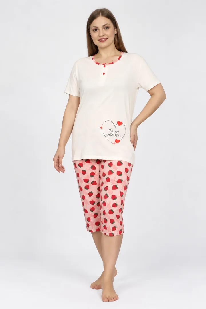 Pijama dama, imprimeu YOU ARE WORTHY