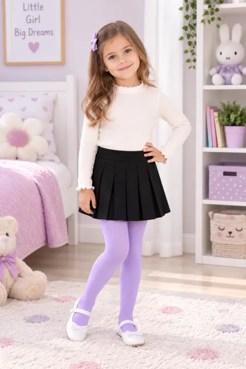 Dres fetițe Penti 40 DEN – mat, opac, lila