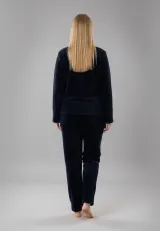Pijamale damă cocolino bleumarin cu imprimeu „Bears”