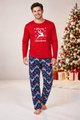 Pijama Bărbați de Crăciun, Bluză cu Mânecă Lungă și Pantaloni Lungi