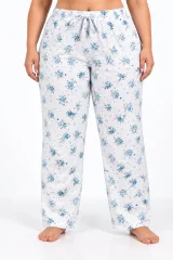 Pantaloni de pijama damă mărimi mari, Big Size 2XL–5XL, cu șnur reglabil