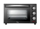Cuptor Electric 15L, 1200W, Temperatură Reglabilă 100–230°C, Timer 60 Minute cu Oprire Automată, Geam Dublu, Negru