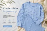 Pijama damă bumbac , blue