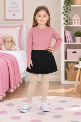 Dres copii croșetat din bumbac – crem