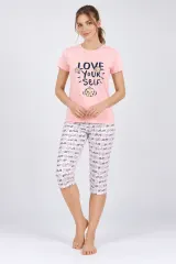 Pijama damă bumbac – imprimeu LOVE YOURSELF