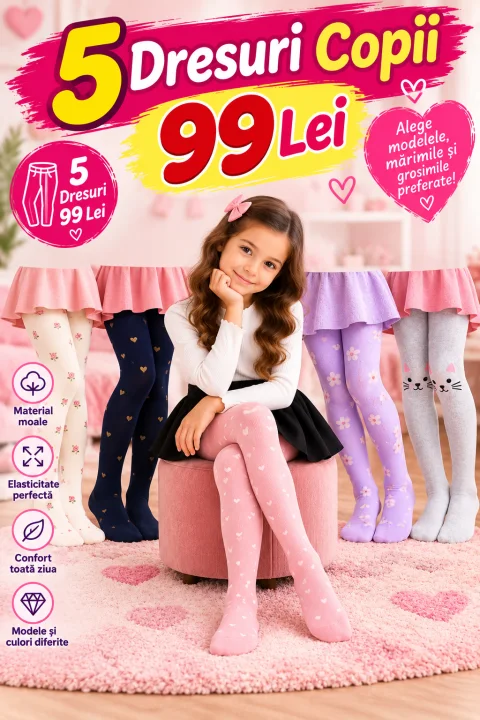 5 Dresuri Copii – 99 Lei