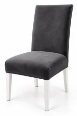 Husă Universală pentru Scaun din Catifea, Gri Închis