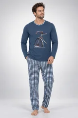 Pijama Bărbat , Imprimeu Bicicletă, Blumarin