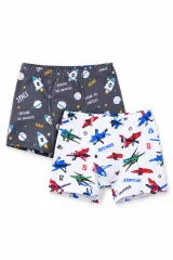 Set 2 Boxeri Băieți din Bumbac – cu Avioane