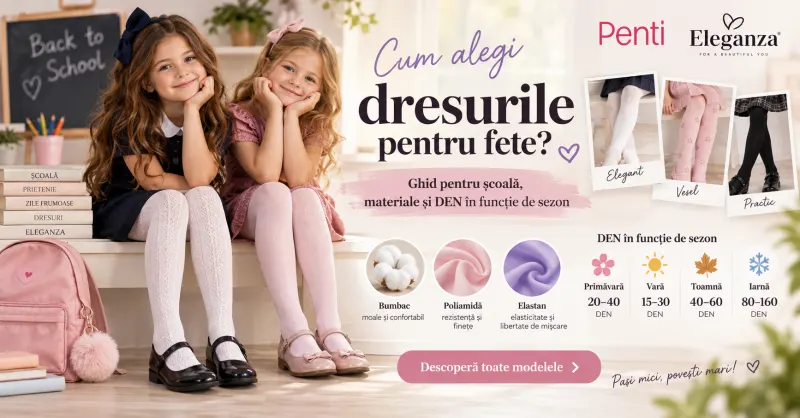 Cum alegi dresurile pentru fete? Ghid pentru școală, materiale și DEN în funcție de sezon