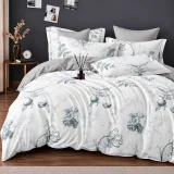 Set Lenjerie de Pat Dublu din Microfibră Premium, 6 Piese, Cearșaf 245x250 cm