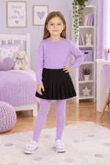 Dres copii din bumbac – lila