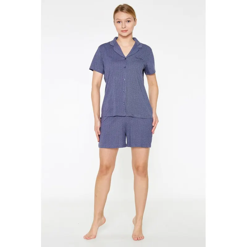 Pijama Dama din Viscoză – Bleumarin