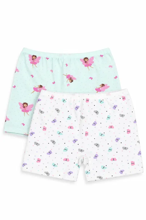 Set 2 Boxeri Fete din Bumbac – Multicolor