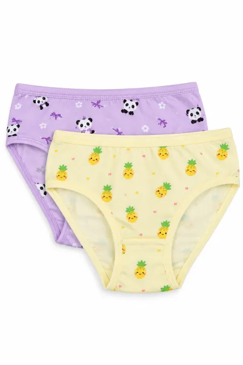 Set 2 Chiloți Fete din Bumbac – Multicolor