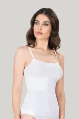 Maiou dama modelator in talie, culoare alb