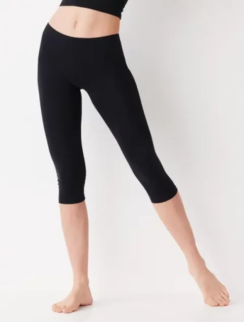 Colanți damă 3/4 Miss Fit, Negru