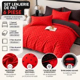Set Lenjerie de Pat Dublu din Microfibră Premium, 6 Piese, Cearșaf 245x250 cm