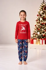 Pijama de Crăciun pentru Copii, Fete și Băieți, Bluză cu Mânecă Lungă și Pantaloni Lungi