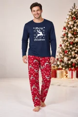 Pijama Bărbați de Crăciun, Bluză cu Mânecă Lungă și Pantaloni Lungi