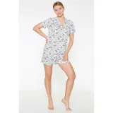 Pijama Dama din Viscoză – Imprimeu Floral