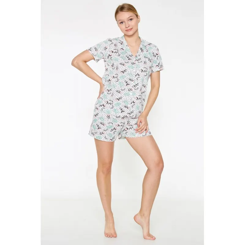 Pijama Dama din Viscoză – Imprimeu Floral