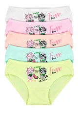 Set 5 chiloți fetițe „Frappe”, multicolor