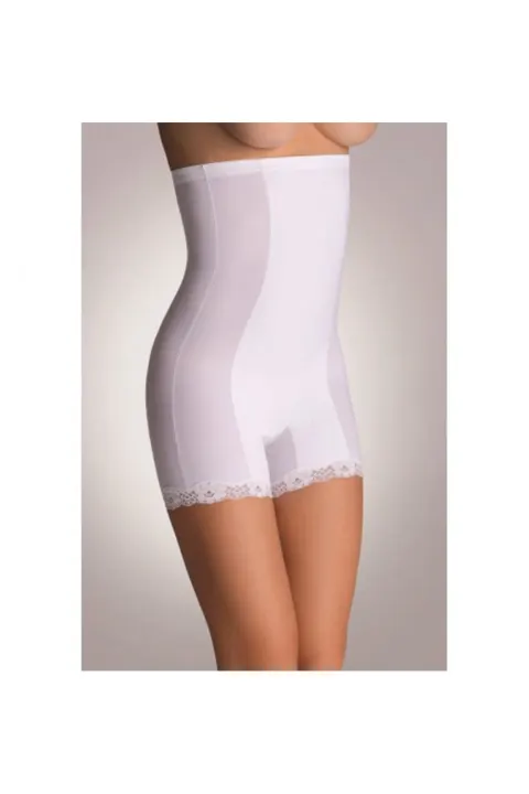 Corset damă modelator cu dantelă, culoare alb