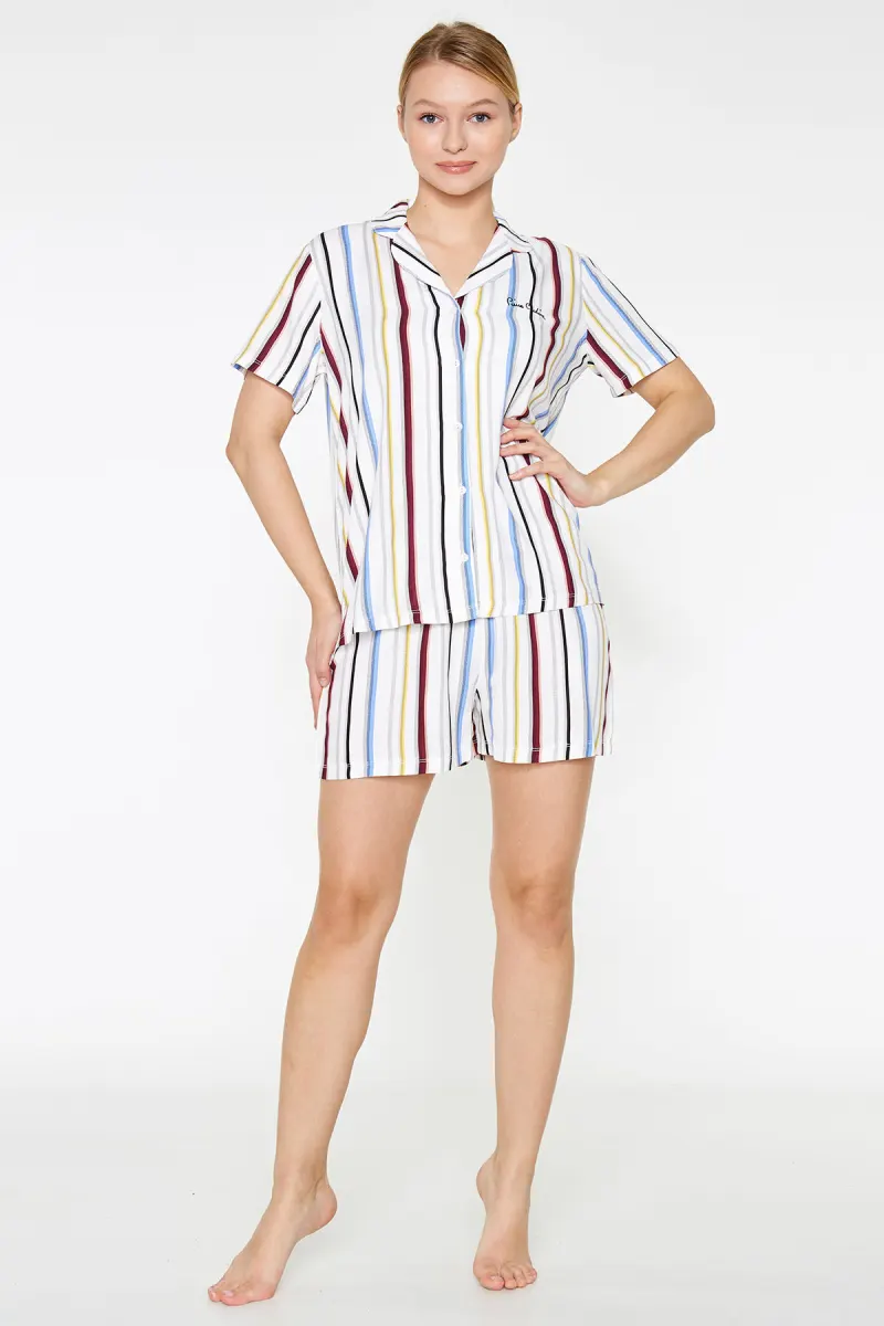 Pijama Dama din Viscoză –  Dungi
