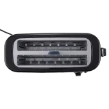 Prăjitor de Pâine Electric pentru 4 Felii, 1400W, 5 Trepte de Rumenire, Funcții de Decongelare și Reîncălzire
