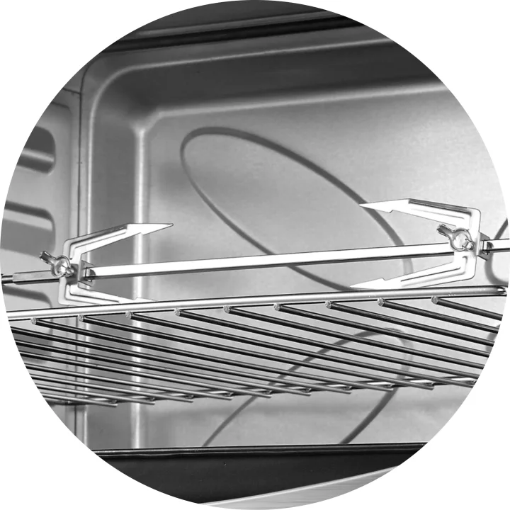 Cuptor Electric 28L, 1600W, cu Convecție, Display Digital, Temperatură Reglabilă 100–230°C, Timer 60 Minute și Programe de Gătit