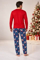 Pijama Bărbați de Crăciun, Bluză cu Mânecă Lungă și Pantaloni Lungi