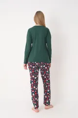 Pijama damă de Crăciun cu mânecă lungă și pantaloni lungi