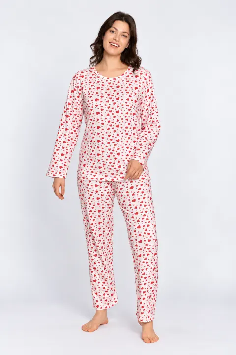 Pijama de damă cu inimă