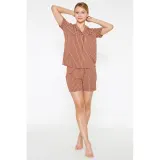 Pijama Dama din Viscoză – Bordo