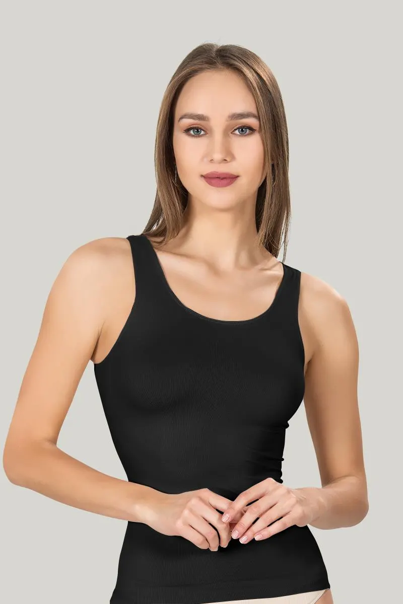 Maiou dama modelator in talie, culoare negru
