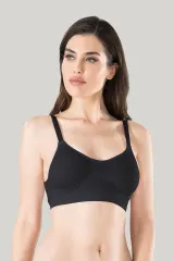 Sutien damă Miss Fit Minimizer, cu efect de micșorare a bustului și bretele reglabile, negru