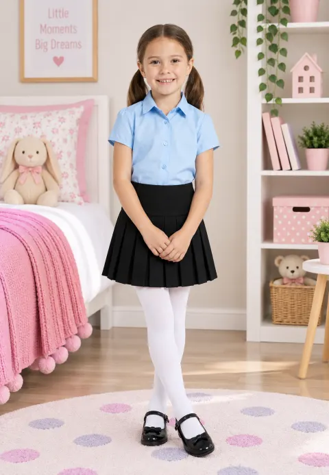 Dres fetițe Penti Pretty „Bamboo” 160 DEN – mat, opac, alb