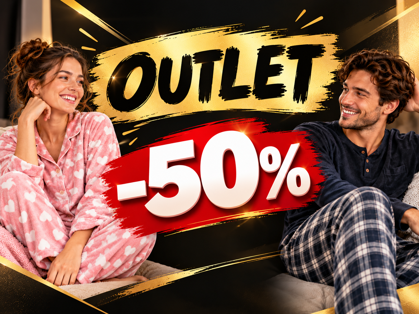 Outlet Pijamale Damă și Bărbați – Reduceri 50%