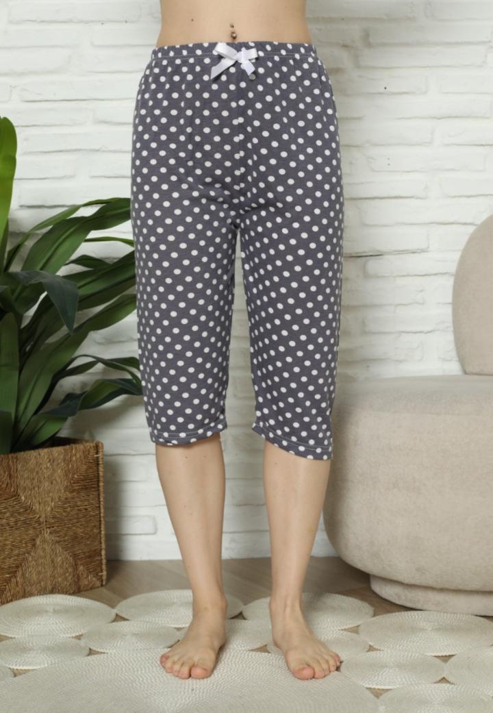 Pantaloni pijama damă 3/4 din bumbac